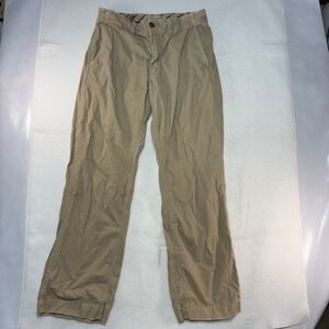 American Eagle Mens Bootcut Chino Pants Tan Khaki Cotton 32x32 RN54485